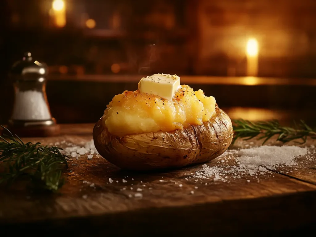 Why salt baked potatoes?