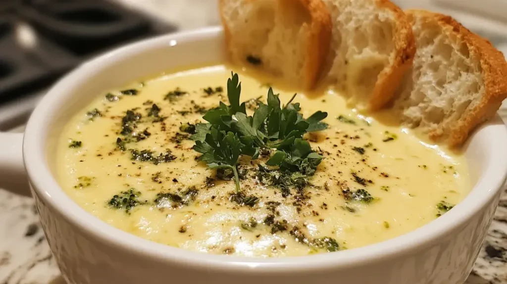 How do I thicken my broccoli cheese soup
