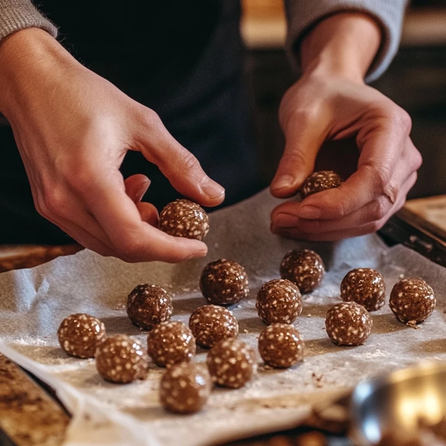 Rolling Martha Washington Candies